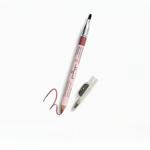 Pinklipps Everlasting Lip Liner In Rose Brown w/Lip Brush & Sharpener - NEW